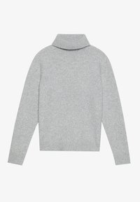 Striktrøje - mottled light grey
