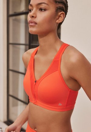 HIGH IMPACT ZIP - Sports bra - red