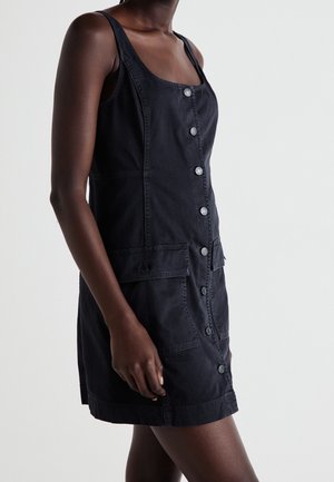 Robe en jean - black