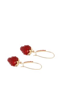 Betsey Johnson STRAWBERRY DANGLE - Boucles d'oreilles - dark red