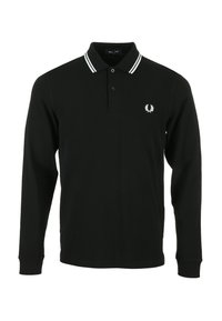 Fred Perry LS TWIN TIPPED  - Poloshirts - black