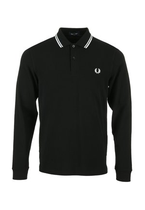 LS TWIN TIPPED  - Poloshirt - black