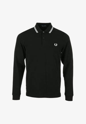Fred Perry LS TWIN TIPPED - Polo - black