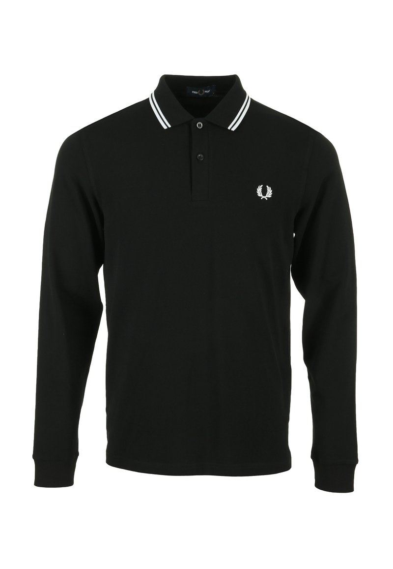 Fred Perry LS TWIN TIPPED  - Poloshirts - black