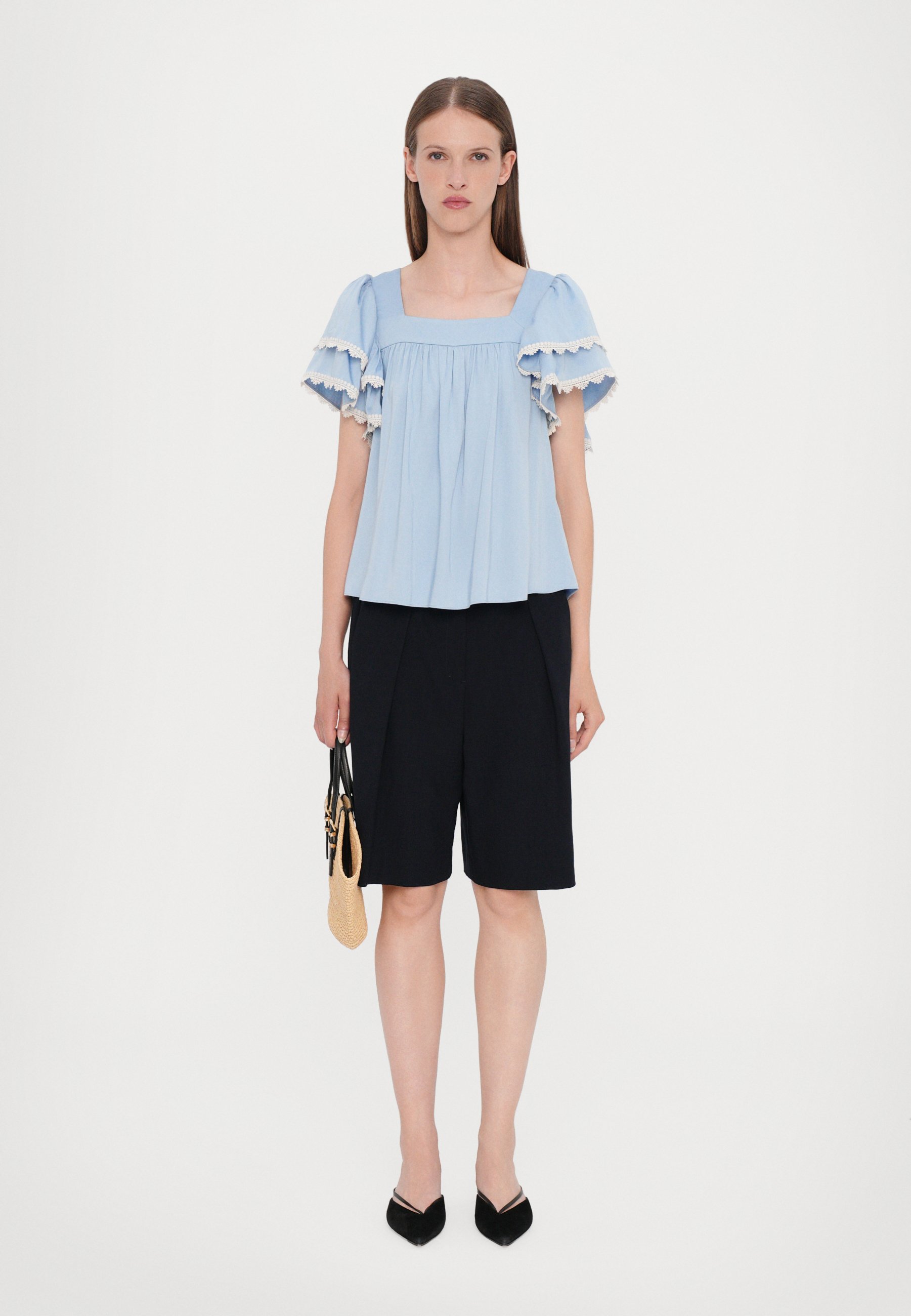 売れ筋商品|||ホフマン コペンハーゲン シャツ レディース トップス SERENE - Blouse - lavender blue Hofmann Copenhagen SERENE - Blouse - lavender blue