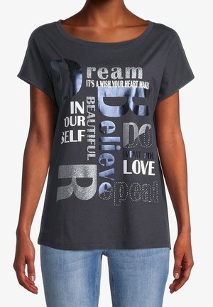 Camiseta estampada - blue-grey