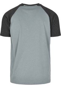 Urban Classics RAGLAN CONTRAST  - T-shirt med print - dustyblue/charcoal