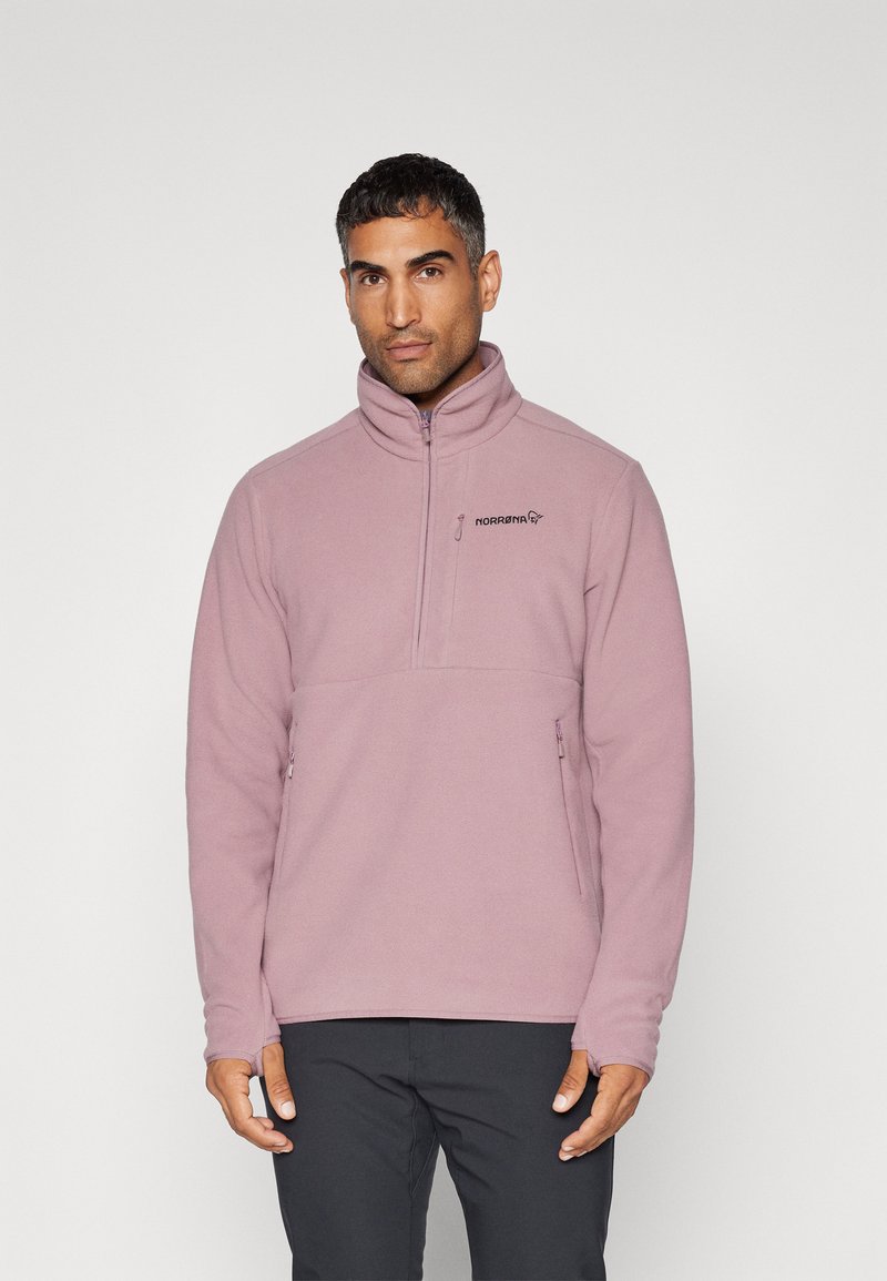 Norrøna FEMUND WARM HALFZIP UNISEX - Fleecetröja - grape shake
