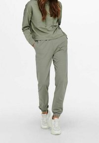 ONLY Felpa con cappuccio - dark green