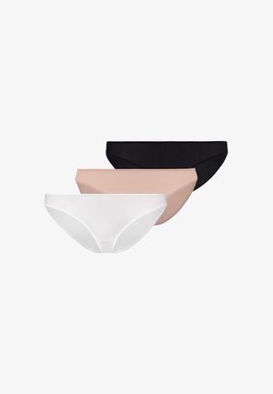 Hanro, HANRO 3 PACK - Slip - schwarz weiß beige