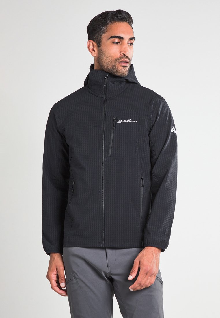 Eddie Bauer SANDSTONE BACKBONE GRID HOODIE - Soft shell jacket -  schwarz/black - Zalando.de