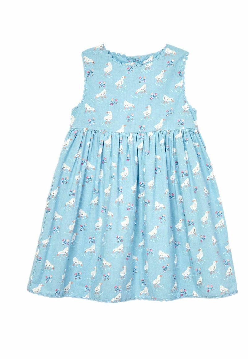 JoJo Maman Bébé - FLORAL SUMMER - REGULAR FIT - Jurk - blue duck, Vergroten