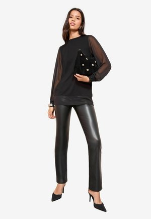 REGULAR FIT - OVERLAY - Blūze - black