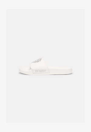 BEAST SLIDERS - Ciabattine - white/silver