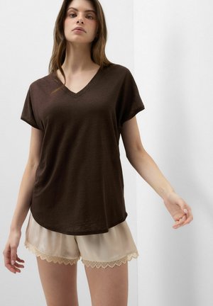 Intimissimi, THE PURE SHORT-SLEEVED - T-shirt basic - brown