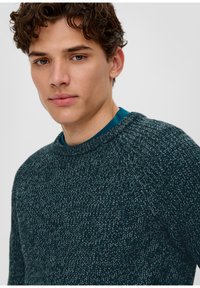 QS MIT RAGLANÄRMEL - Strickpullover - petrol