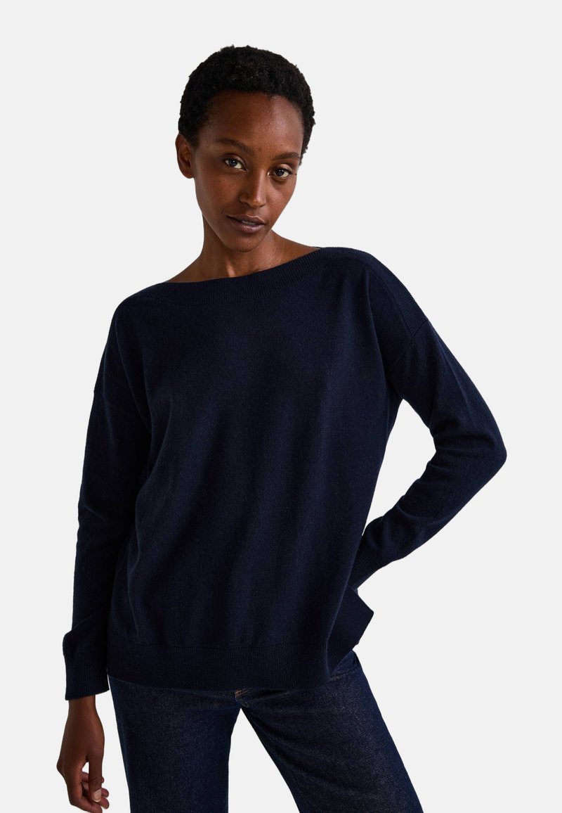 Monoprix COL BATEAU CONTENANT  - Pullover - marine