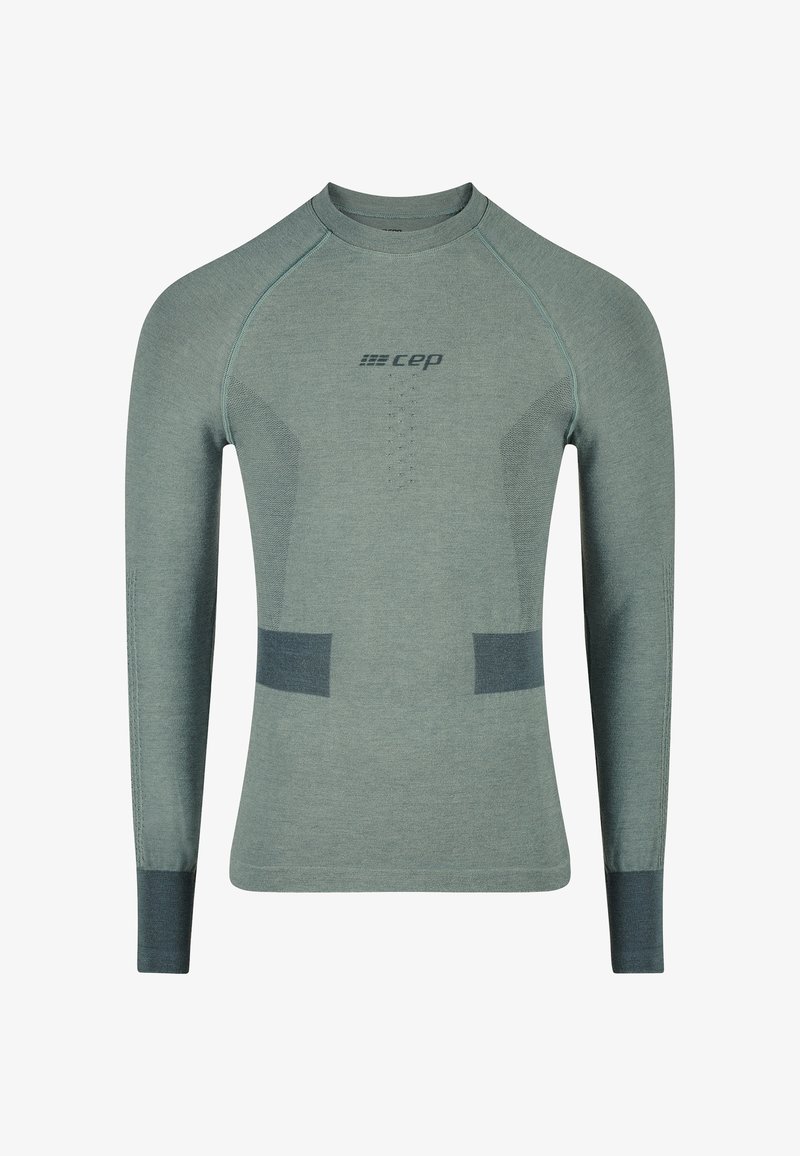 CEP Merino Base Layer Longsleeve Skiing - Hemd - bluegrey grey
