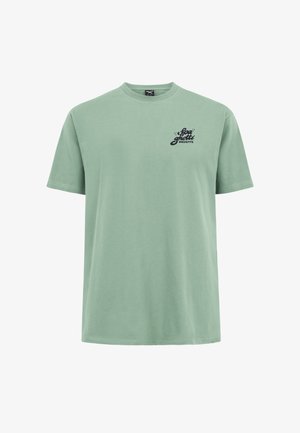 Iriedaily, COOKIE EMB NIGHTFOREST - Print T-shirt - mint haze