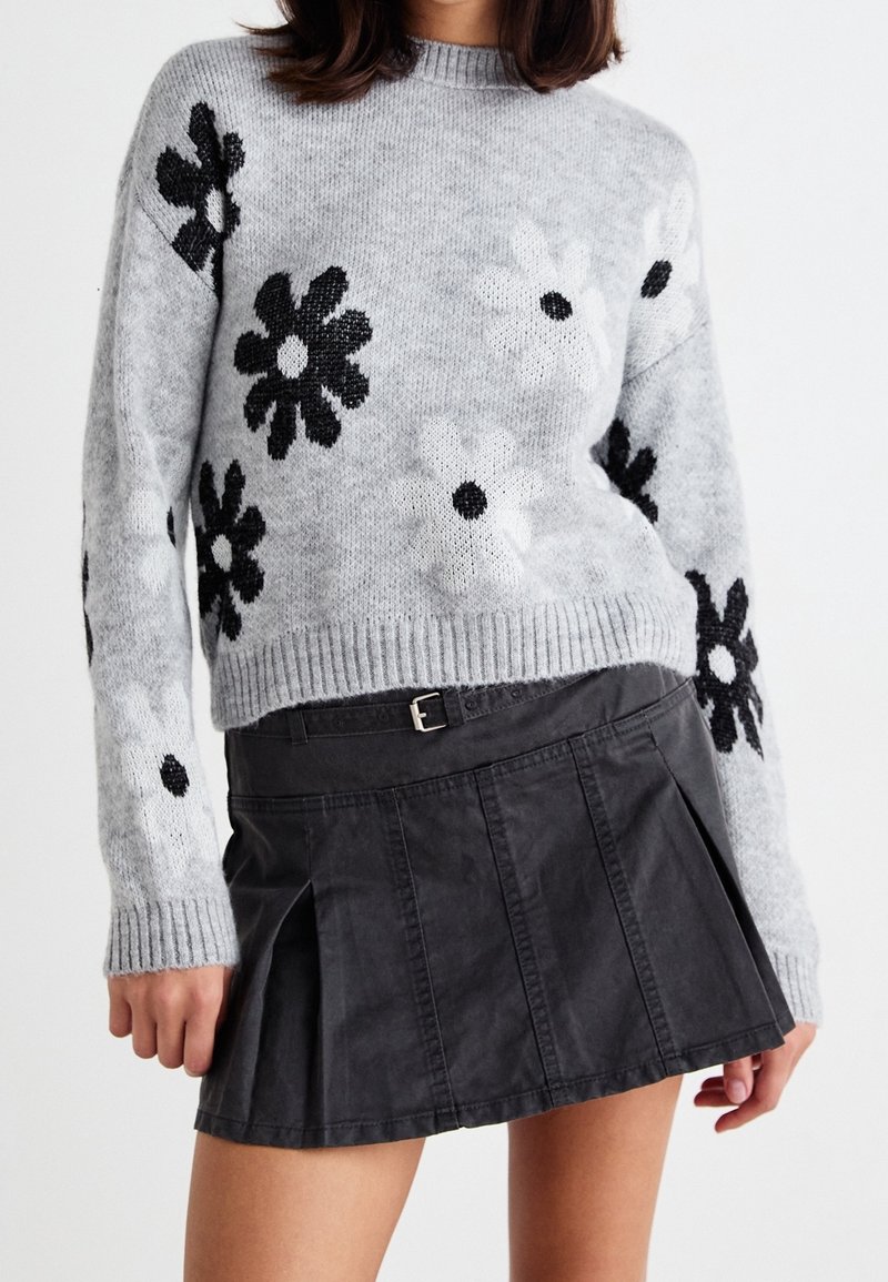 ONLY Stickad tröja - light grey