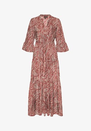Vero Moda Curve Vestido largo - marsala