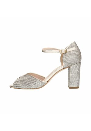 GLITZER - Sandalen met hoge hak - gold