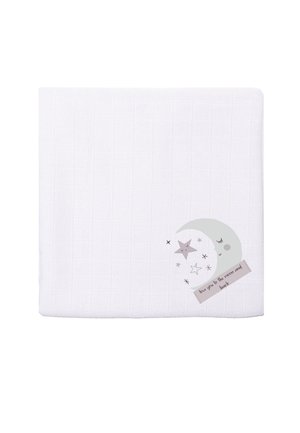MULLTUCH MIT NIEDLICHEM MOND DRUCK - Changing mat - weiss