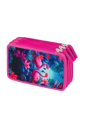 3-FACH FLAMINGOS - Pencil case - rosa