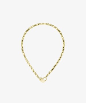 LYG IP WITH STAMPED BOSS MONOGRAM HEART - Ketting - gold-coloured