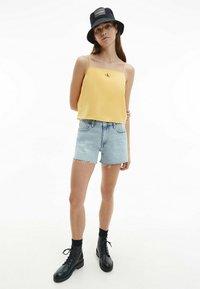 Calvin Klein Jeans MONOGRAM CAMI - Blūze - crushed orange