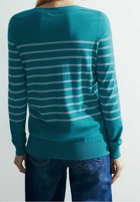 Cecil Stickad tröja - mottled turquoise