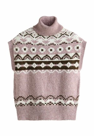 REGULAR FIT -  ROLL NECK   - Vestă - pink