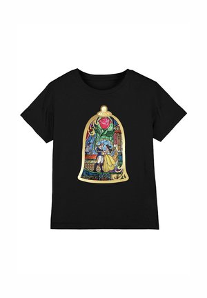 Disney BEAUTY AND THE BEAST STAINED GLASS - Print T-shirt - black