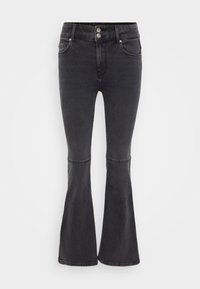 ONLHELLA CUT RETRO  - Džinsi ar paplatinātiem galiem - washed black