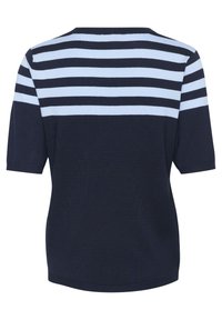 Kaffe KALIZZA - Triko s potiskem - navy windsurfer half stripe
