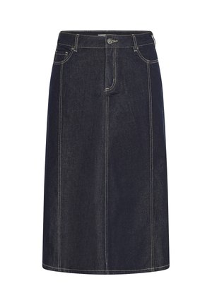 Kaffe Curve, KCGITHANNA SKIRT - Jupe en jean - dark blue unwashed denim