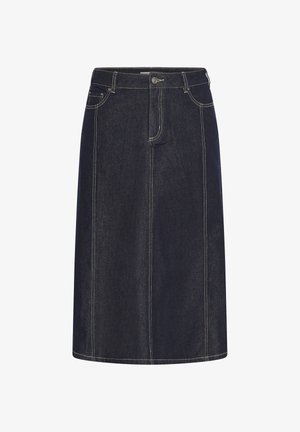 Kaffe Curve, KCGITHANNA - Jupe en jean - dark blue unwashed denim