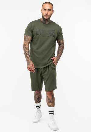 SET NORMALE PASSFORM MOY - Tracksuit bottoms - olive black