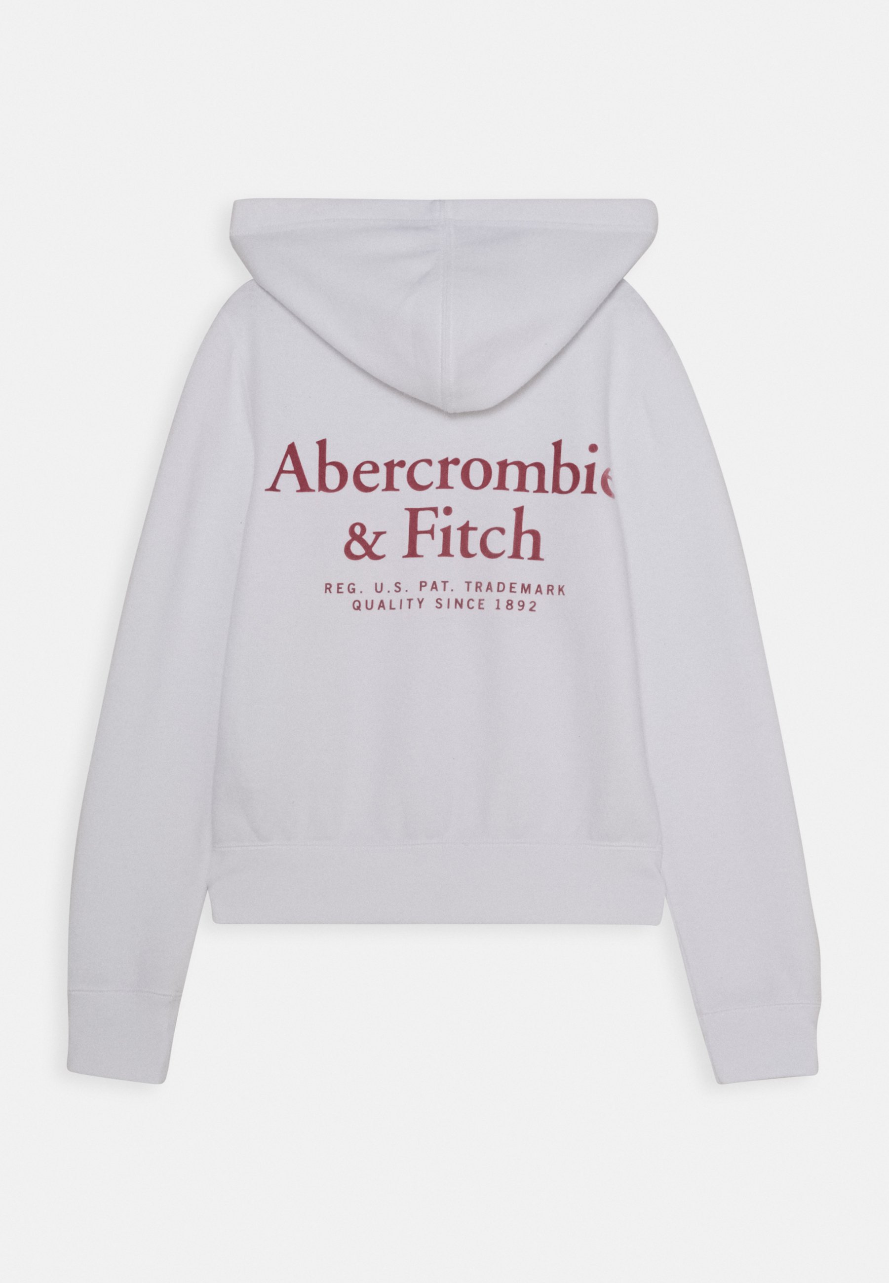 Abercrombie & Fitch CORE Hoodie met rits whitewit Abercrombie & Fitch CORE Hoodie white Zalando.nl