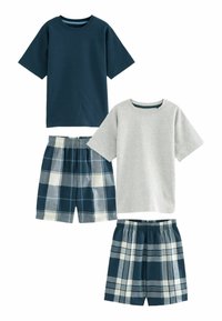 Next - CHECK 2 PACK  SET REGULAR FIT - Pijama - blue  grey Imagen en miniatura 1