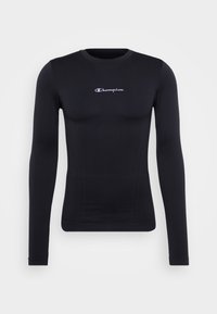 SEAMLESS LONG SLEEVE - Tops ar garām piedurknēm - black