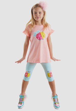 Denokids, BEKLEIDUNG CUTE LADYBUG XT SET - Leggings - pink-blue