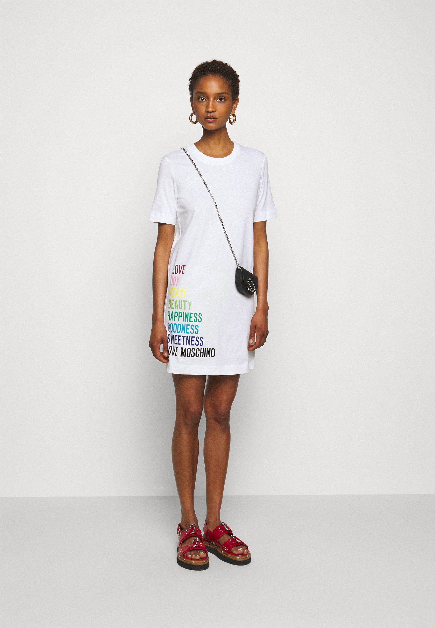 Love Moschino Vestito di maglina - optical white/bianco - Zalando.it