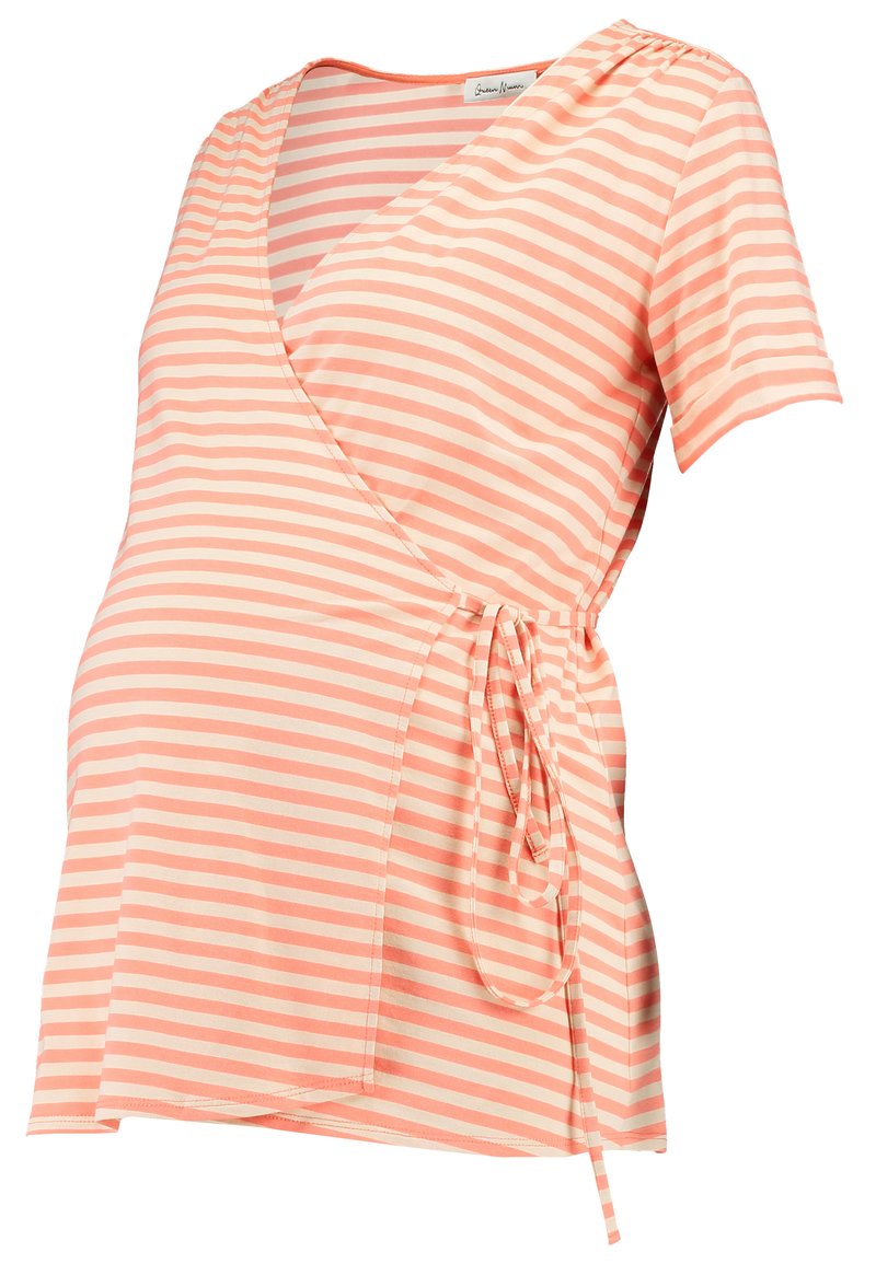 Queen Mum T-shirt print koraalrood