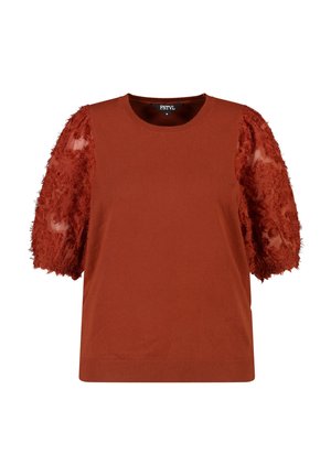 MS Mode, MS MODE JUMPER NOT TRANSLATED - T-shirt imprimé - brique red