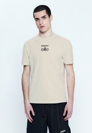 UNISEX GIROCOLLO CON RICAMO ELITE - Camiseta estampada - crystal gray