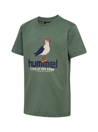 Hummel T-shirts print - laurel wreath black iris