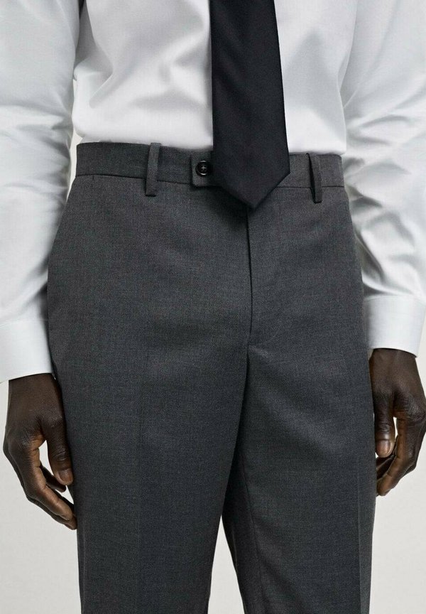 MILAN SLIM FIT - Trousers - szary4