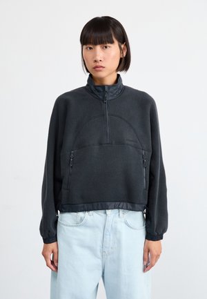 OUTLINE NOV CROP - Sweat polaire - deep black
