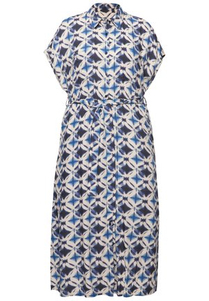 Studio Untold, BATIK HEMDKRAGEN HALBARM - Košilové šaty - indigo